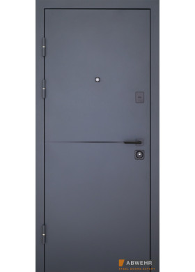 Входная дверь Abwehr Defender модель Solid RAL 7021T/антрацит