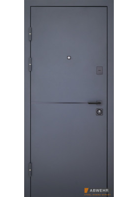 Купить Входные двери - Входная дверь Abwehr Defender Solid RAL 7021T/антрацит в Одессе Входная дверь Abwehr Defender Solid RAL 7021T/антрацит