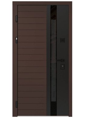 Вхідні двері Rodos F 162 Ral 8017/білий мат