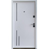 Входная дверь Qdoors Премиум Триони-АК антрацит/белая шагрень
