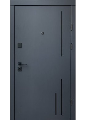 Вхідні двері Qdoors Преміум Тріоні-АК антрацит/біла шагрень Вхідні двері Qdoors Преміум Тріоні-АК антрацит/біла шагрень