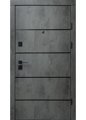 Вхідні двері Qdoors Преміум Комбі-АК/Гладь оксид темний/бетон сніжний Вхідні двері Qdoors Преміум Комбі-АК/Гладь оксид темний/бетон сніжний