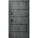 Вхідні двері Qdoors Преміум Комбі-АК/Гладь оксид темний/бетон сніжний
