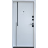 Вхідні двері Qdoors Ультра Крос-АК антрацит/біла шагрень