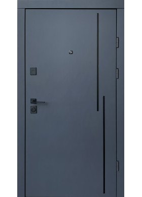 Вхідні двері Qdoors Ультра Крос-АК антрацит/біла шагрень Вхідні двері Qdoors Ультра Крос-АК антрацит/біла шагрень