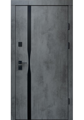 Купить Входные двери - Входная дверь Qdoors Ультра Лаунж-АК оксид темный/серый шифер зеркало в Одессе Входная дверь Qdoors Ультра Лаунж-АК оксид темный/серый шифер зеркало