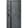 Входная дверь Qdoors Ультра Лаунж-АК оксид темный/серый шифер зеркало