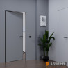 Приховані двері Smart Invisible INSIDE грунтовані під фарбування (з алюмінієвим обкладом)