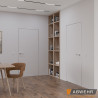 Приховані двері Smart Invisible INSIDE грунтовані під фарбування (з алюмінієвим обкладом)