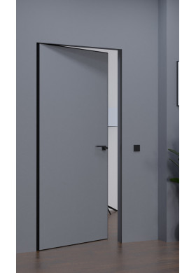 Скрытые двери Smart Invisible INSIDE грунтованные под покраску (алюминиевый торец)