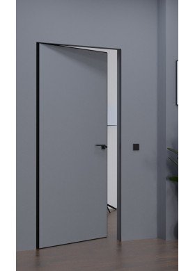 Приховані двері Smart Invisible INSIDE грунтовані під фарбування (з алюмінієвим обкладом)