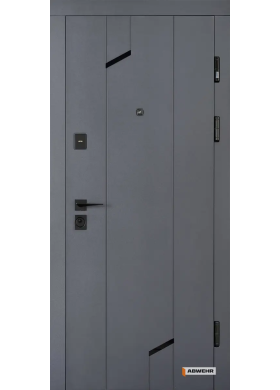 Входная дверь Abwehr Classic Prime Briona 593 антрацит/белый супермат