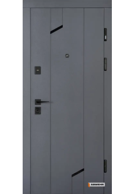 Входная дверь Abwehr Classic Prime Briona 593 антрацит/белый супермат
