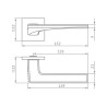 Дверная ручка Punto Elen ARC BL-24 черный матовый