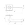 Дверная ручка Punto Aspect ARC BL-24 черный матовый