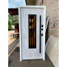Входная дверь Strong Референс Металл антрацит песок/белый атлас