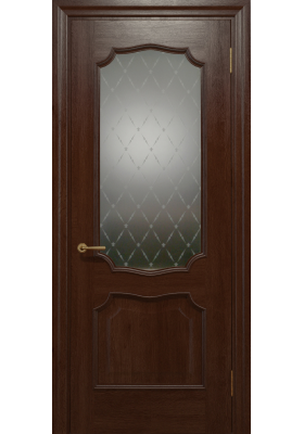 Межкомнатная дверь Status Doors Elegante Алегро бруно со стеклом