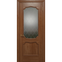 Межкомнатная дверь Status Doors Elegante Алегро темный орех со стеклом
