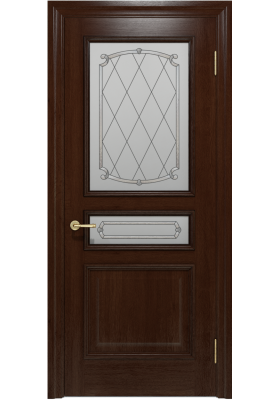 Межкомнатная дверь Status Doors Interia Вена бруно со стеклом