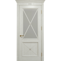 Межкомнатная дверь Status Doors Royal Cross Петергоф дуб слоновая кость со стеклом