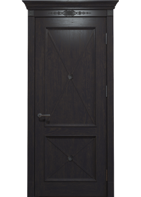Межкомнатная дверь Status Doors Royal Cross Петергоф дуб мореный глухая