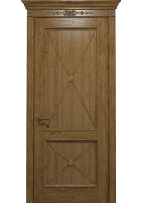 Купить Міжкімнатні двері, Масив дерева - Межкомнатная дверь Status Doors Royal Cross Петергоф дуб натуральный глухая в Одессе Межкомнатная дверь Status Doors Royal Cross Петергоф дуб натуральный глухая