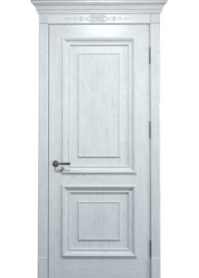 Межкомнатная дверь Status Doors Людовик дуб белоснежный глухая