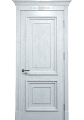 Межкомнатная дверь Status Doors Людовик дуб белоснежный глухая