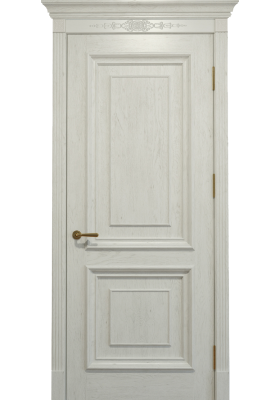 Купить Межкомнатные двери, Массив дерева - Межкомнатная дверь Status Doors Людовик дуб слоновая кость глухая в Одессе Межкомнатная дверь Status Doors Людовик дуб слоновая кость глухая