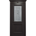 Межкомнатная дверь Status Doors Людовик дуб мореный со стеклом