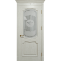 Межкомнатная дверь Status Doors Флоренция дуб слоновая кость со стеклом
