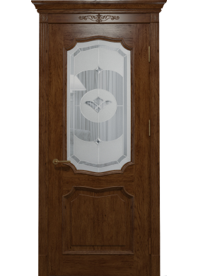 Межкомнатная дверь Status Doors Флоренция дуб королевский со стеклом