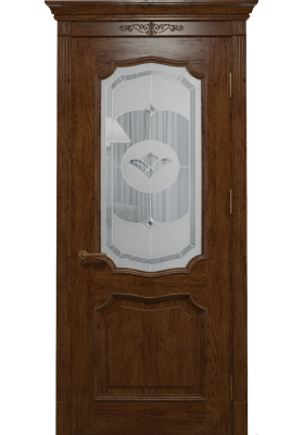 Межкомнатная дверь Status Doors Флоренция дуб королевский со стеклом