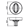 Накладка под фиксатор WC-BOLT BK6/URB SN-3
