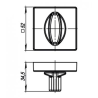 Накладка под фиксатор WC-BOLT BK6/USQ SN-3