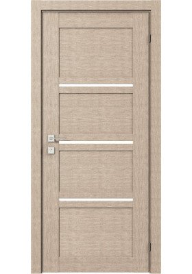 Міжкімнатні двері Rodos Modern Quadro крем напівскло