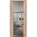 Межкомнатные двери Korfad SR-01 дуб тобакко зеркало триплекс 8 мм