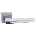 Дверна ручка System Larissa 100 RO11 CBM-CR/CBM матовий хром/хром