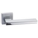 Дверная ручка System Larissa 100 RO11 CBM-CR/CBM матовый хром/хром