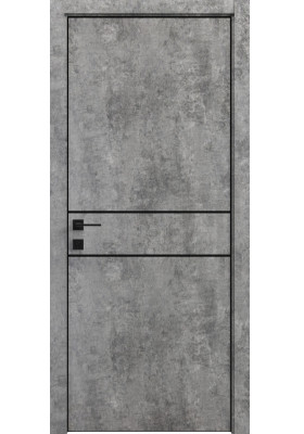 Купить Міжкімнатні двері, ПВХ двері - Міжкімнатні двері Rodos Modern Flat-01 сірий мармур з молдингом в Одессе Міжкімнатні двері Rodos Modern Flat-01 сірий мармур з молдингом