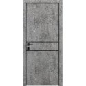 Межкомнатная дверь Rodos Modern Flat-01 серый мрамор с молдингом