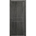 Межкомнатная дверь Rodos Modern Flat-01 дуб шале графит с молдингом