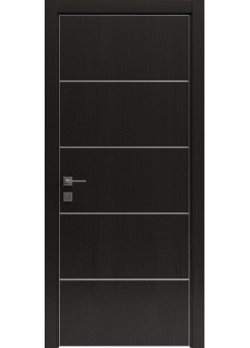 Межкомнатная дверь Rodos Modern Flat-03 венге шоколадный с молдингом