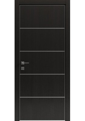 Міжкімнатні двері Rodos Modern Flat-03 венге шоколадний з молдингом