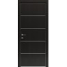 Межкомнатная дверь Rodos Modern Flat-03 венге шоколадный с молдингом