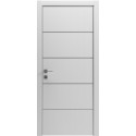 Міжкімнатні двері Rodos Modern Flat-03 каштан білий з молдингом
