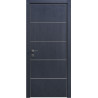 Межкомнатная дверь Rodos Modern Flat-03 сосна браш кобальт с молдингом