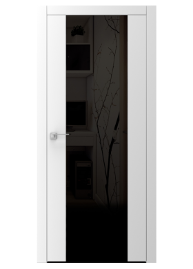 Межкомнатная дверь Azora Doors Avangard A4.S со стеклом лакобель Межкомнатная дверь Azora Doors Avangard A4.S со стеклом лакобель